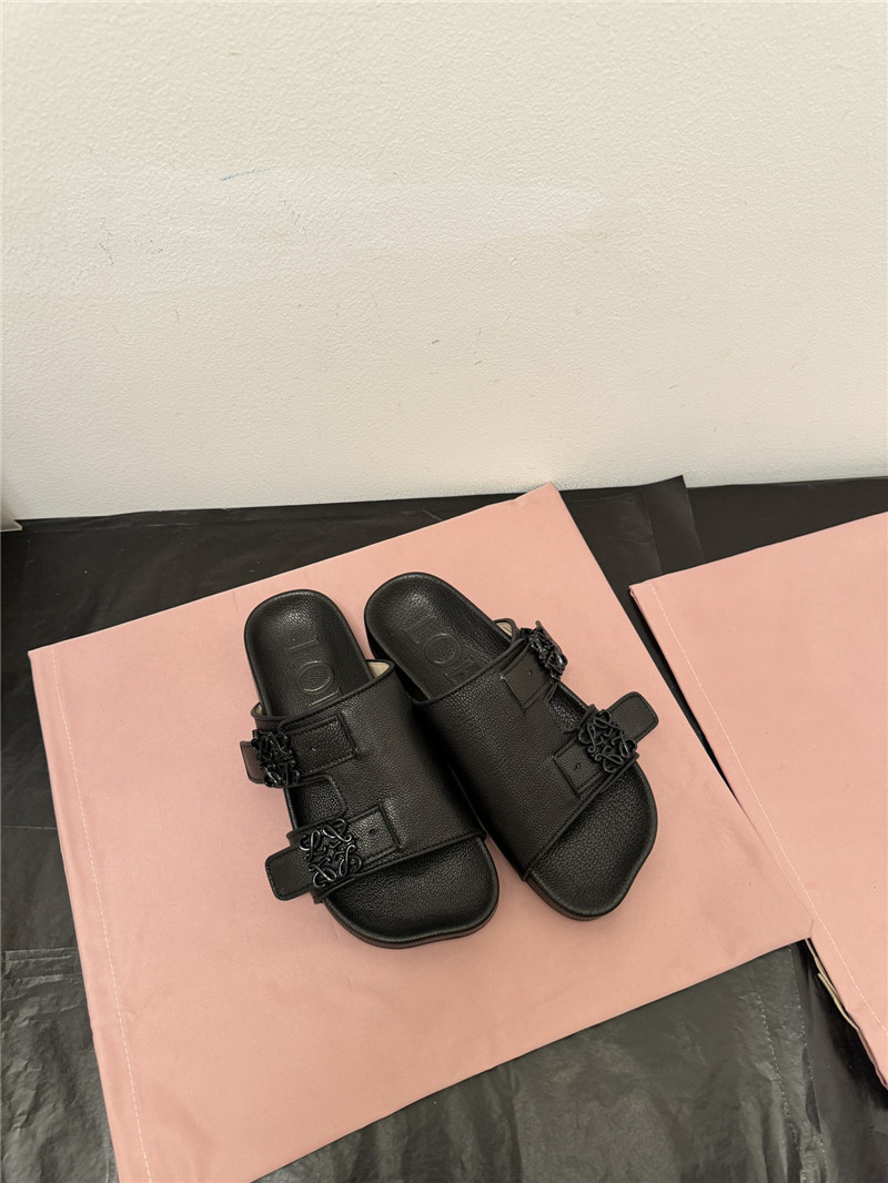 L0ew* new leather slippers for couples