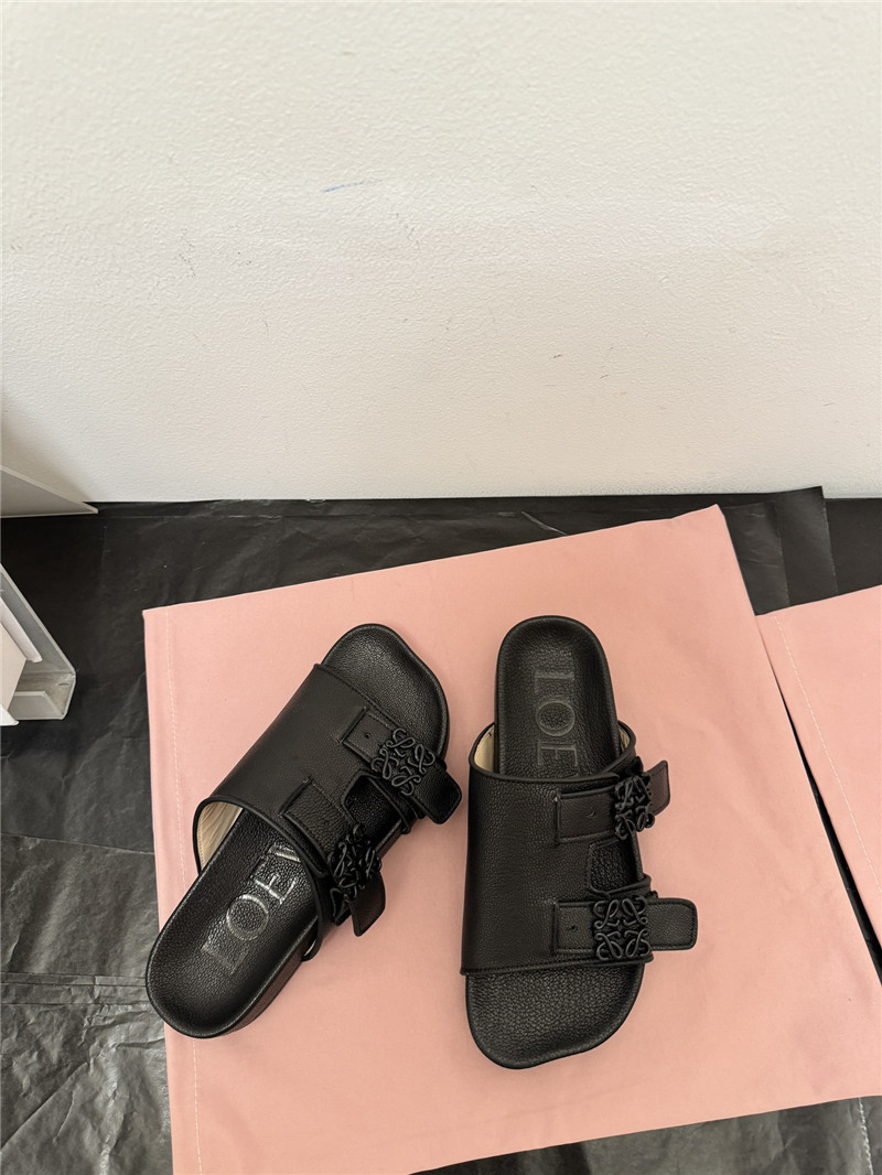 L0ew* new leather slippers for couples