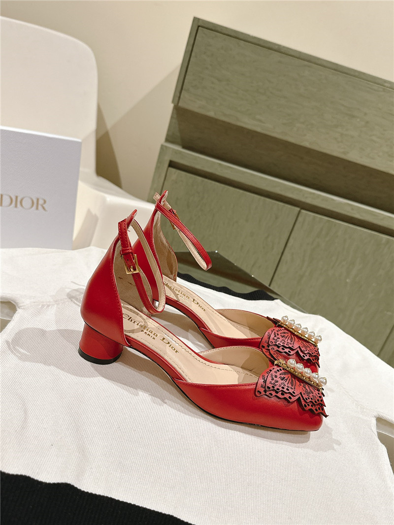 D10r electric embroidery high heels replica designer shoes