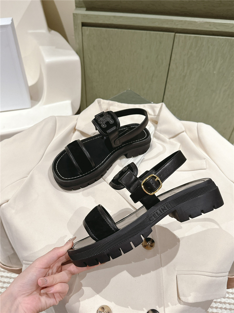 Ce1i*e flat micro label sandals best replica shoes website
