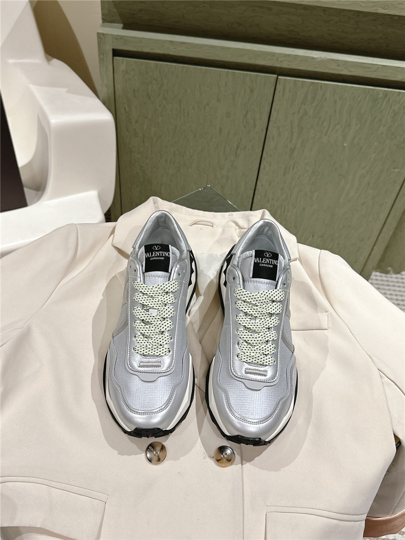 Va1e*ntin0 women’s silver sneakers