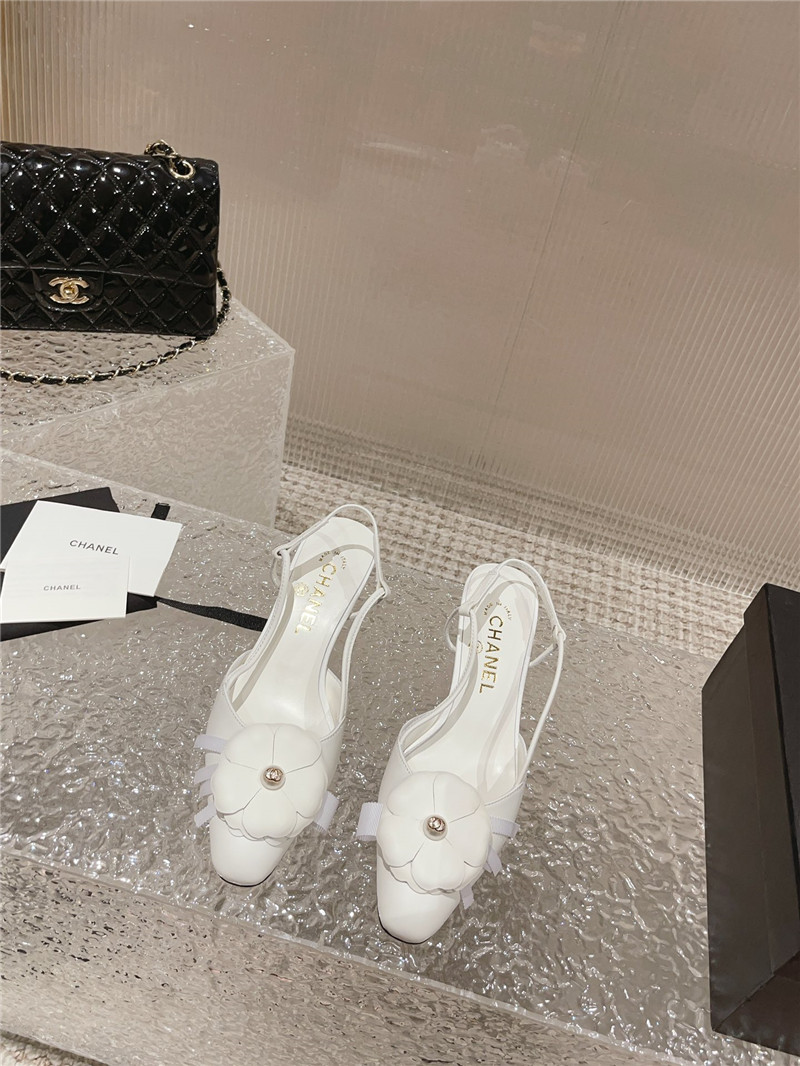 ch**el small square toe high heels Marg*e1a replica shoes