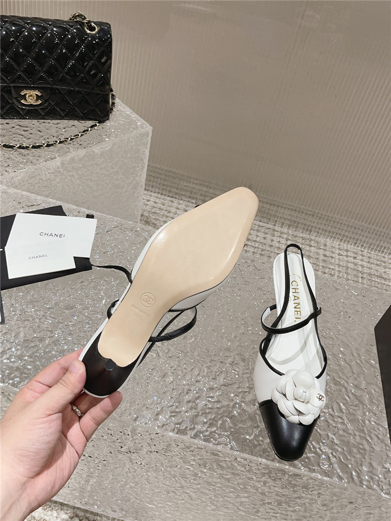 ch**el small square toe high heels Marg*e1a replica shoes