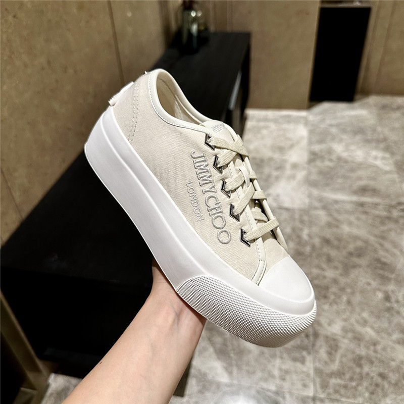 J1m*y Ch00 palma maxi sneakers in beige