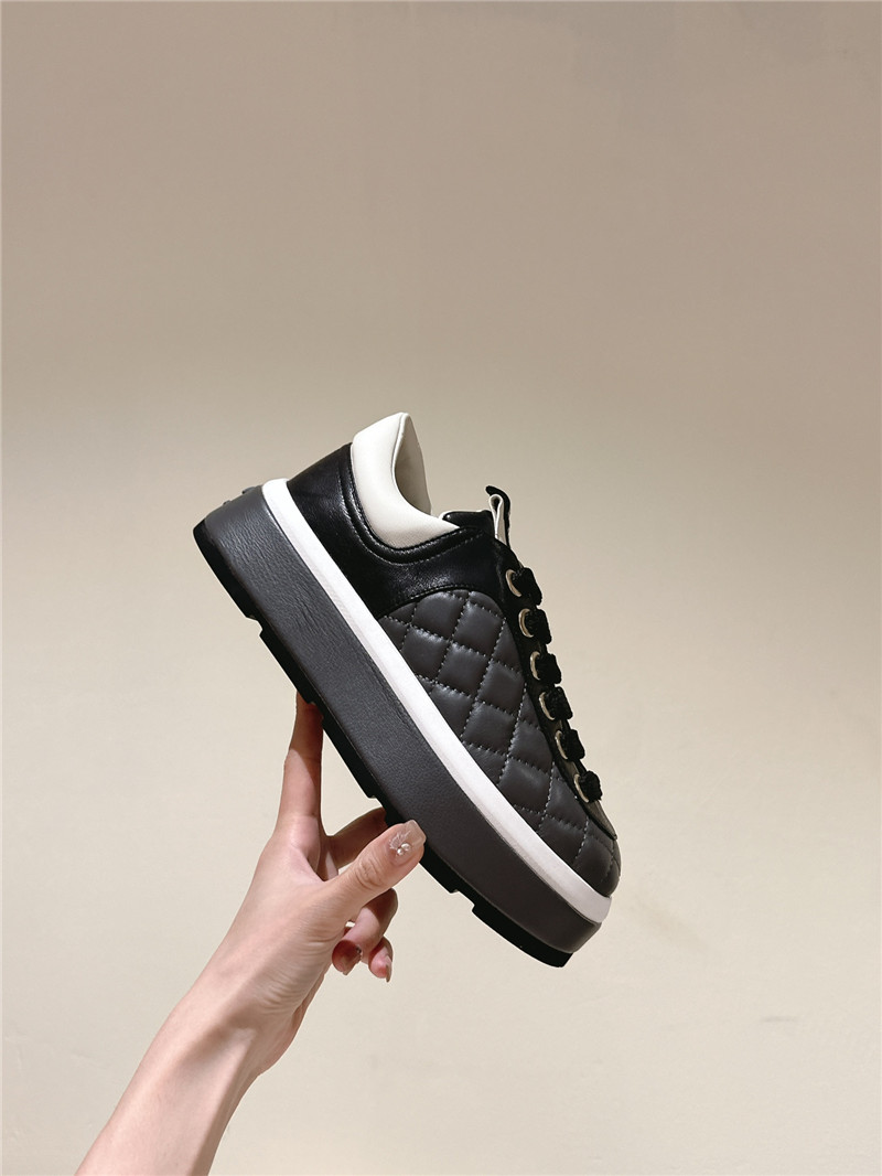 Ch**el platform white sneakers