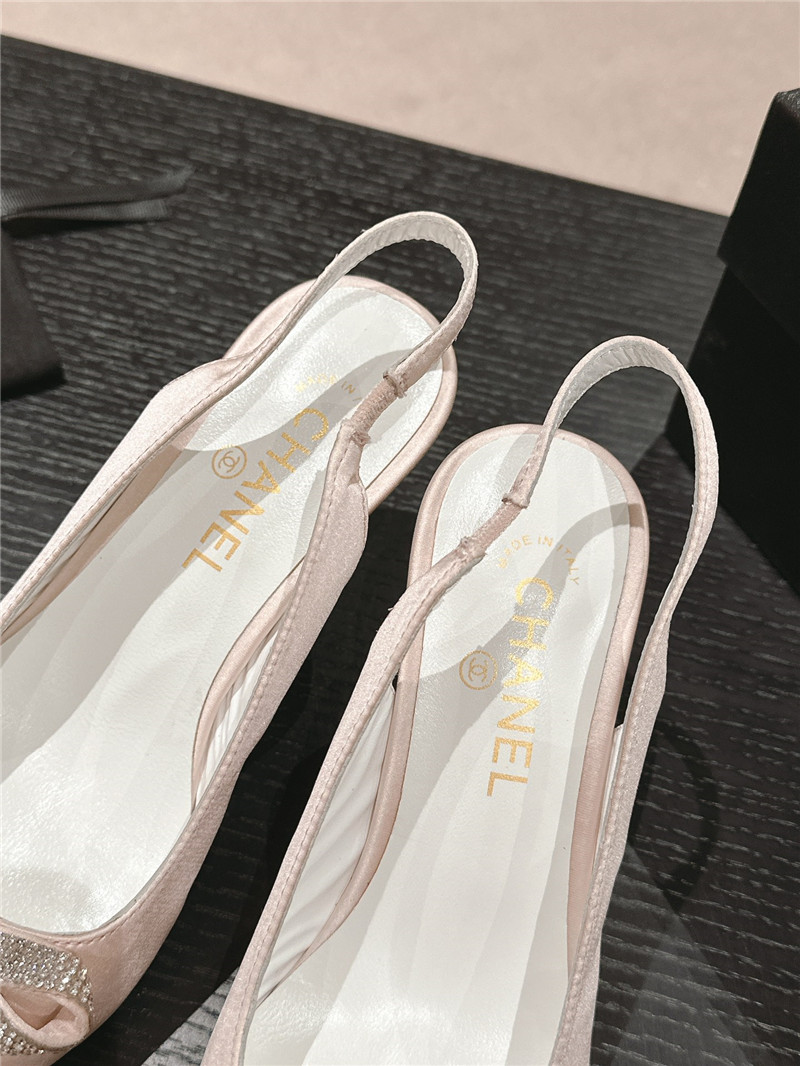 Ch**el bow high heel leather shoes best replica shoes website