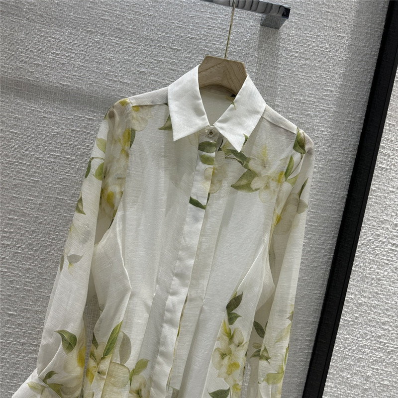 zimm magnolia floral print long shirt dress replica clothing sites