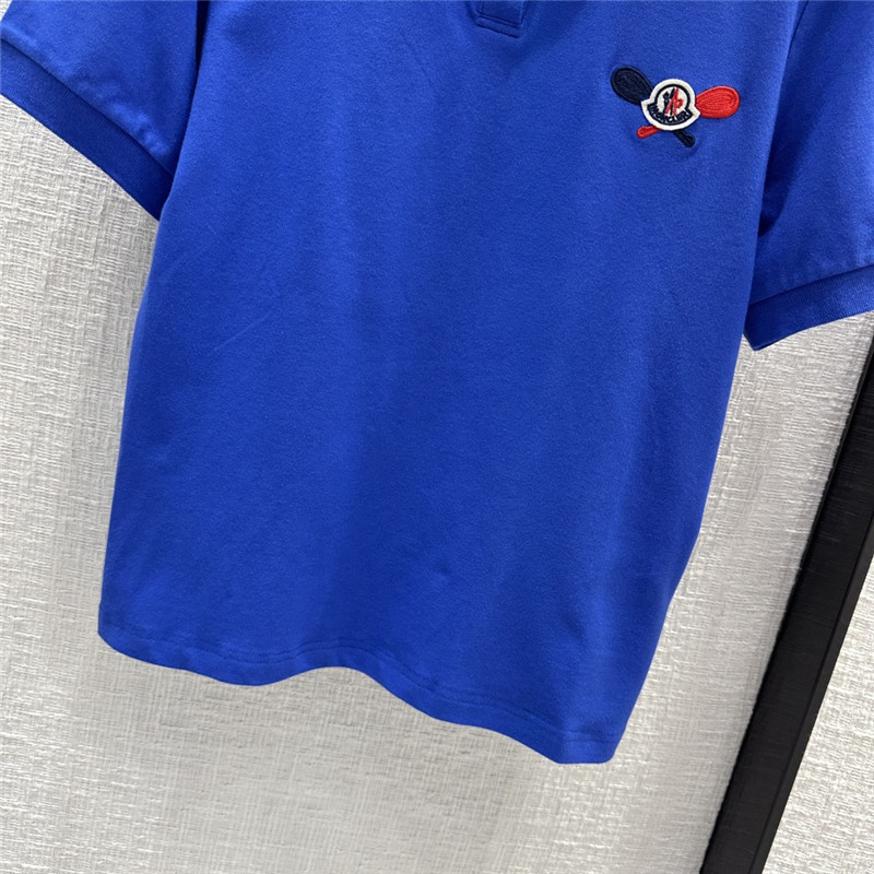 Moncler logo embroidered polo top replica clothing sites