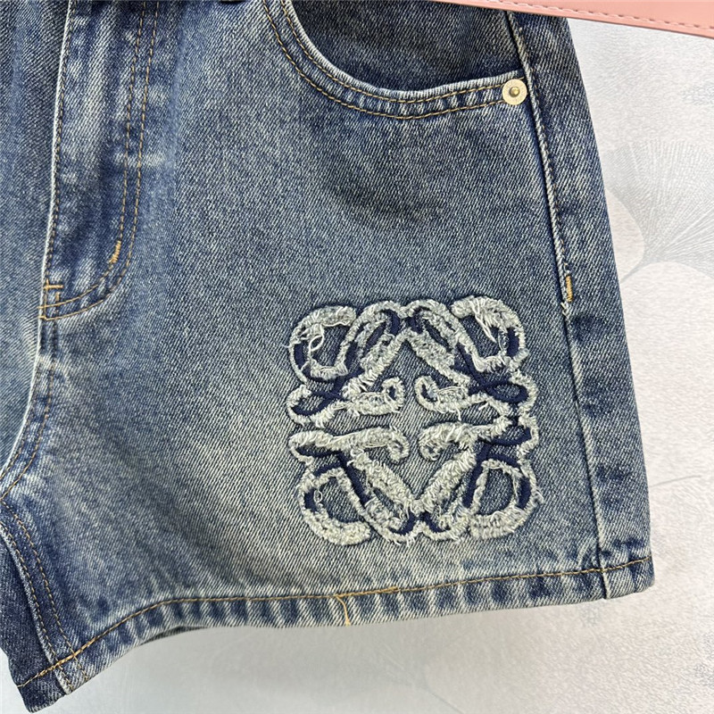 L0ew* new denim shorts replica designer clothing websites