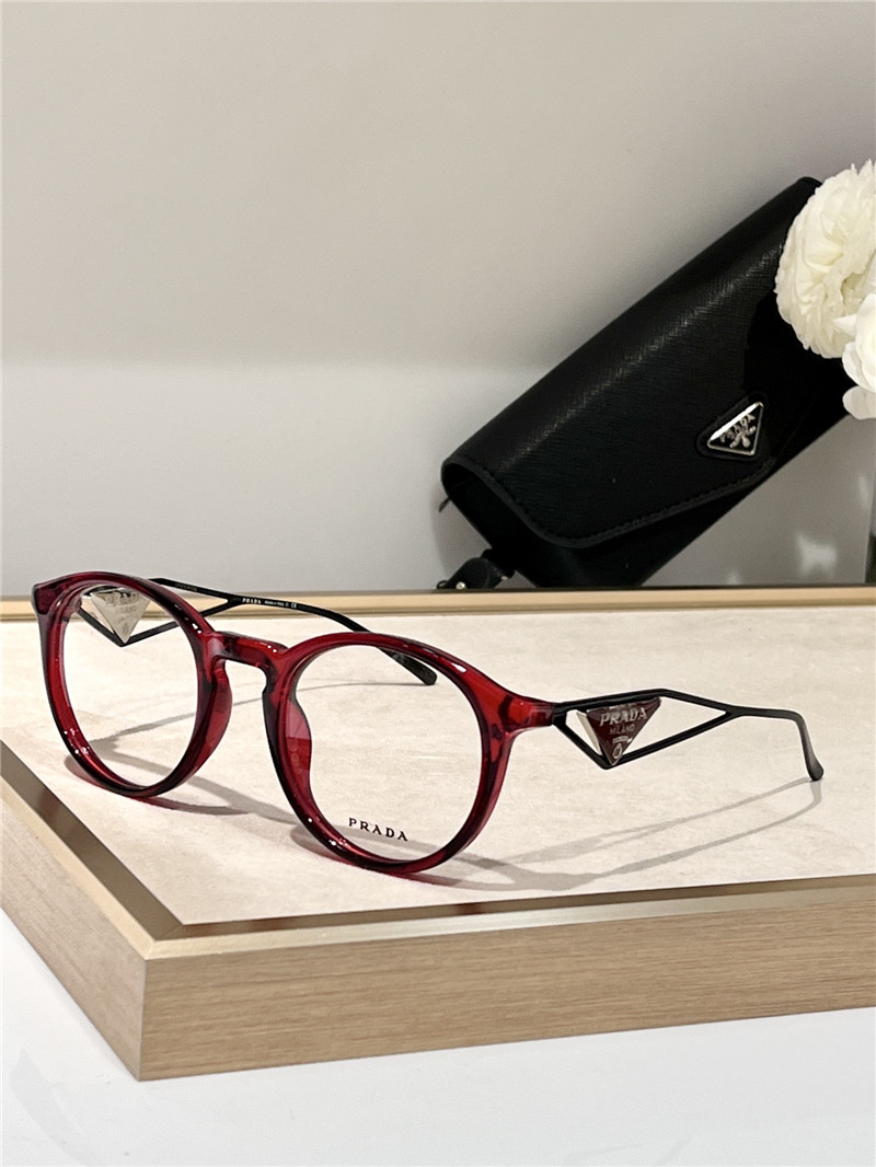 Pra*a small round frame plain frame glasses