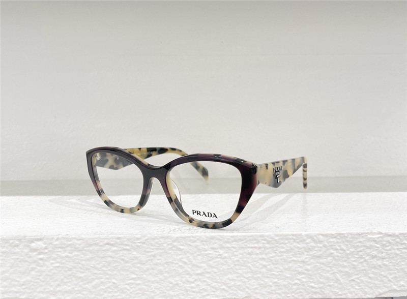 Pra*a stylish triangle logo optical glasses frames