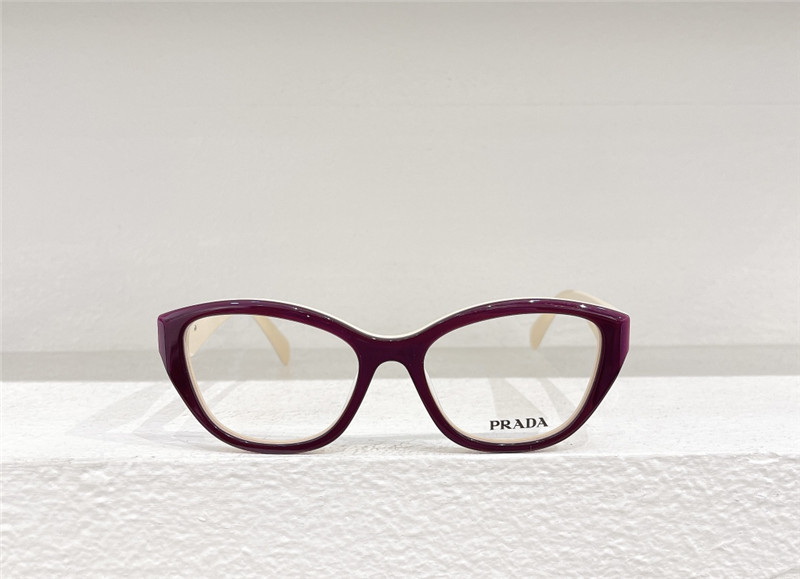 Pra*a stylish triangle logo optical glasses frames