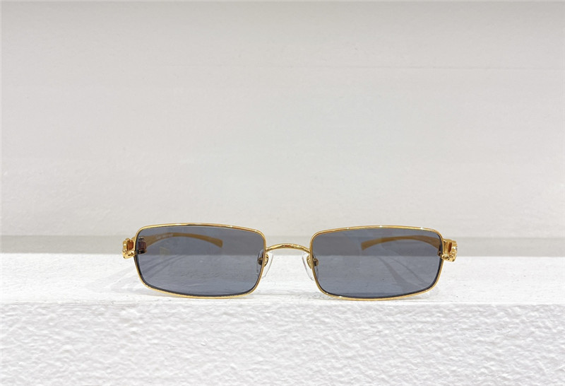 C A R T I E R Rimless Leopard Sunglasses