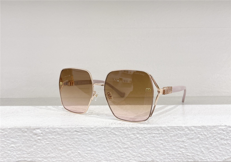M1um1u hollow square sunglasses
