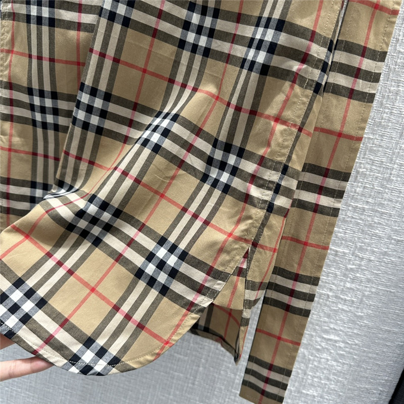 Bv*b*rry plaid short-sleeved shirt dress