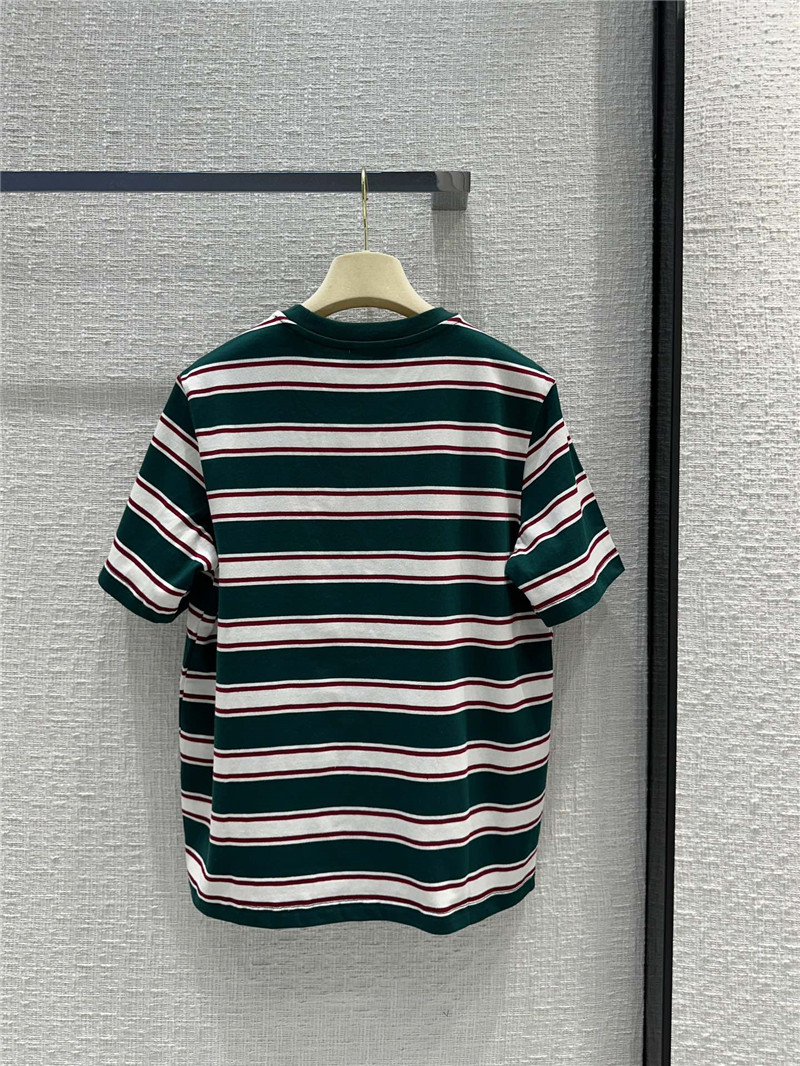 M1um1u striped short-sleeved t-shirt replica clothing sites