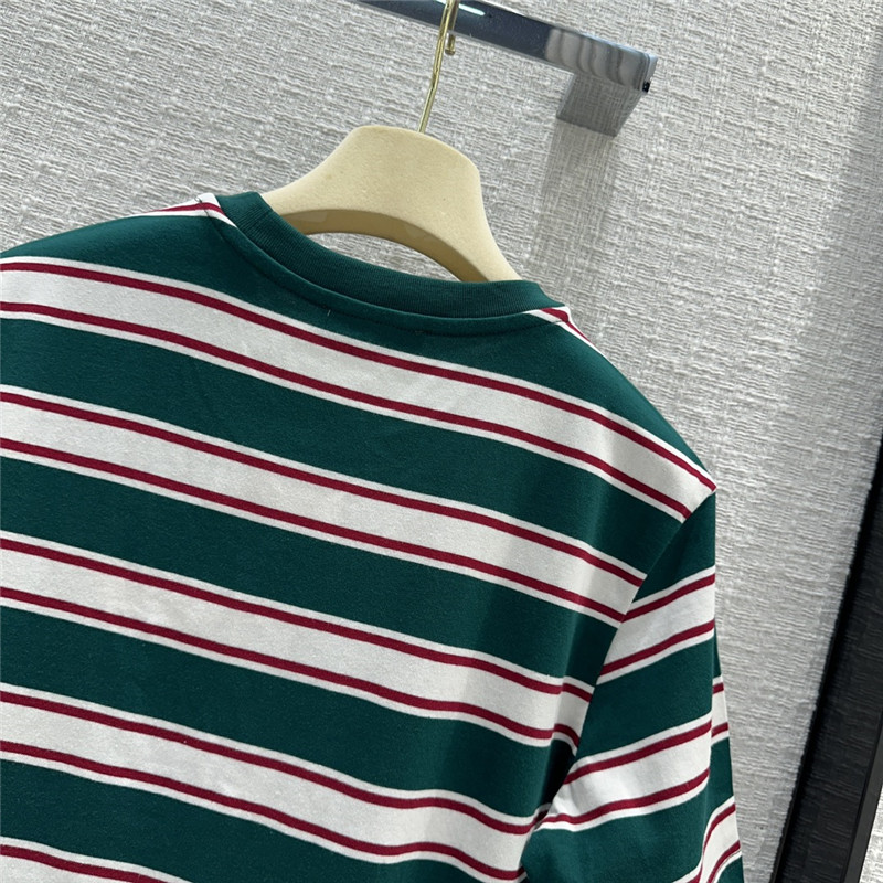 M1um1u striped short-sleeved t-shirt replica clothing sites