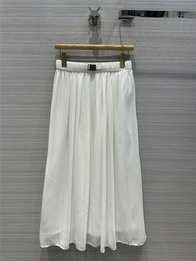 BC silver stripe long skirt replica d&g clothing