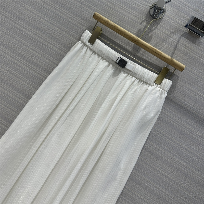 BC silver stripe long skirt replica d&g clothing