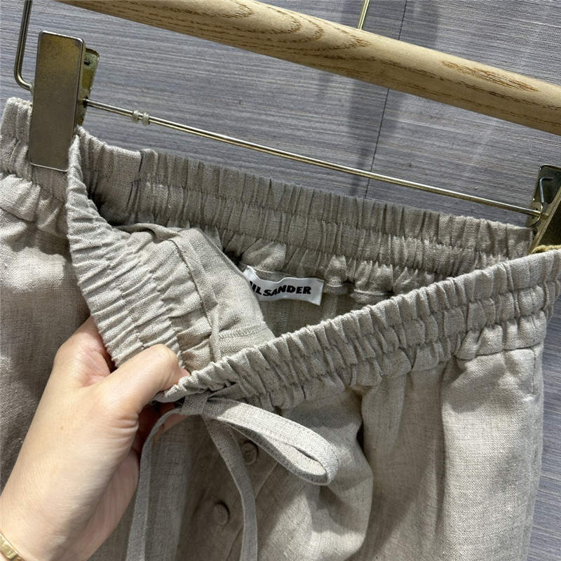 jil sander cotton and linen long skirt replicas clothes