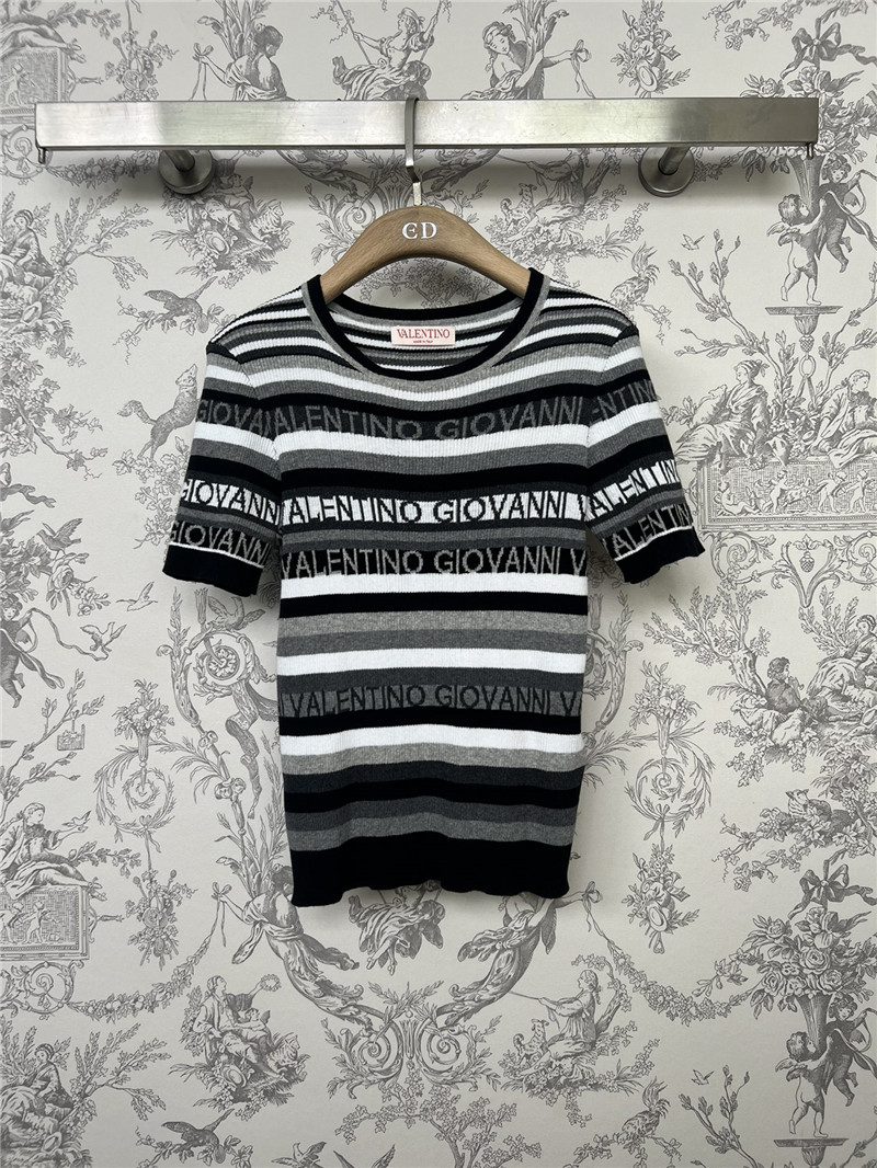 Va1e*ntin0 new knitted short sleeve replica d&g clothing