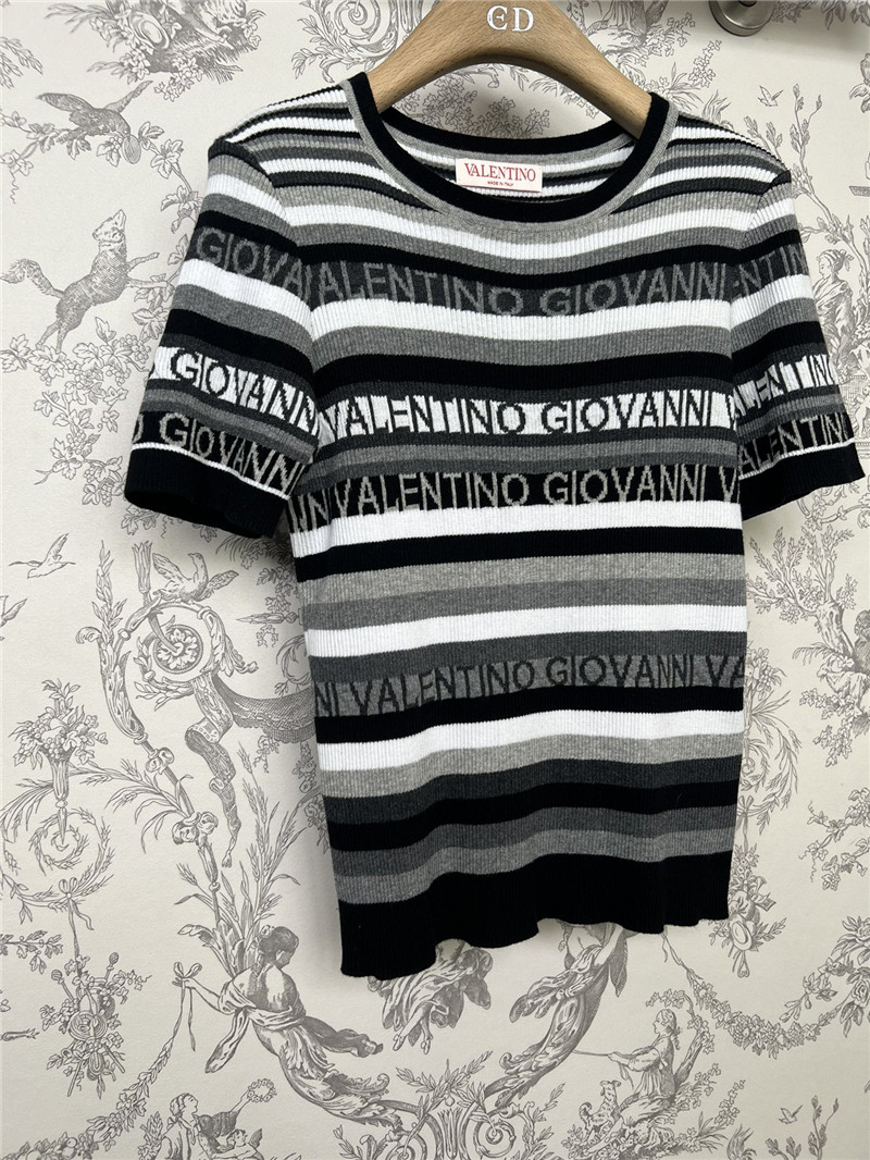 Va1e*ntin0 new knitted short sleeve replica d&g clothing