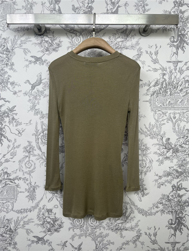 Pra*a knitted bottoming shirt