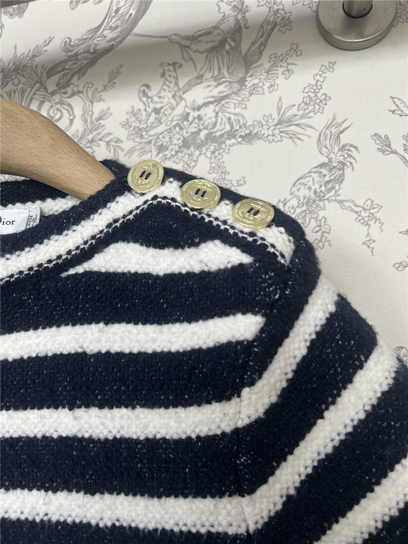 D10r knitted striped dress