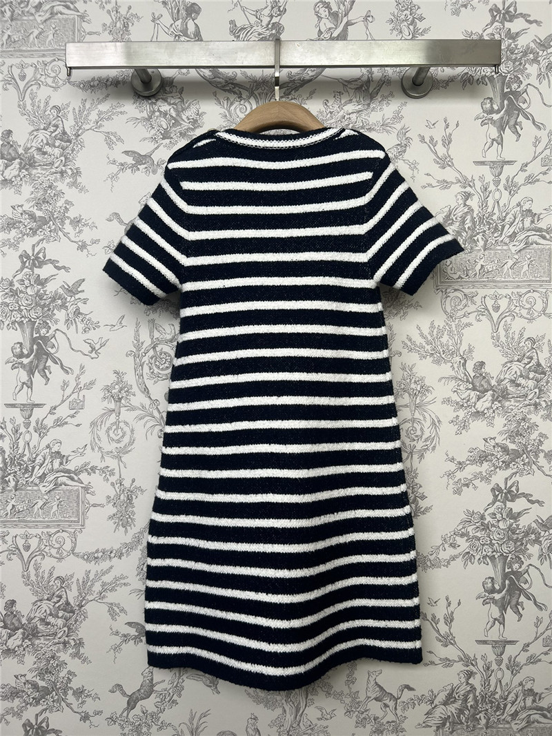 D10r knitted striped dress