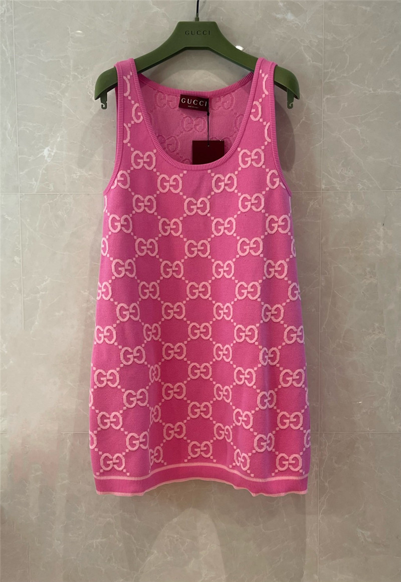 Gvc*1 pink knitted sundress replica clothing sites