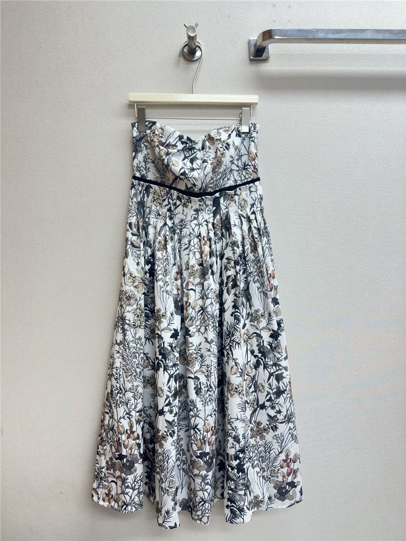 D10r sleeveless a line tube top midi dress replica clothing