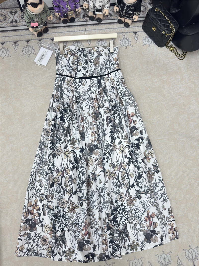 D10r sleeveless a line tube top midi dress replica clothing