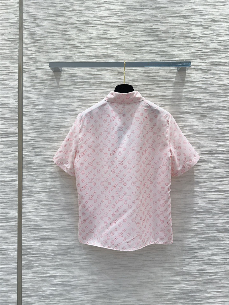 l0vis Vvtt0n lv lapel shirt + shorts set replica clothing