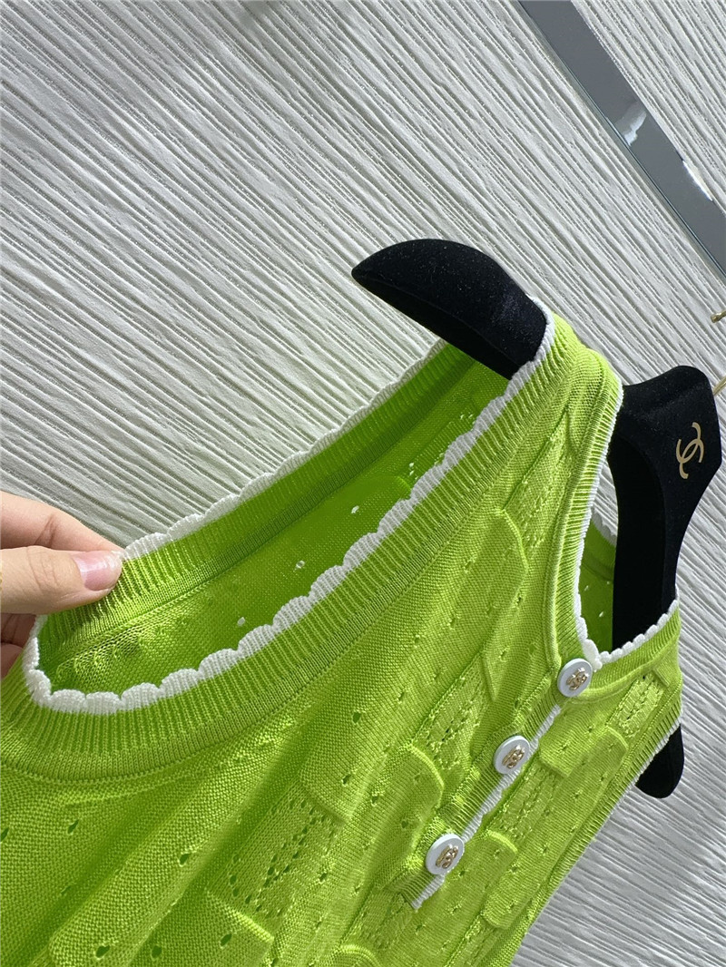 Ch**el crew neck sweater sleeveless vest replica designer clothes