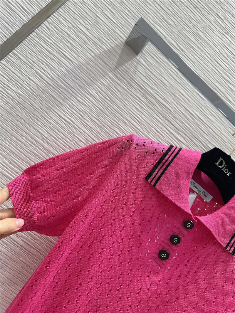 D10r classic lapel short sleeve sweater replica clothing