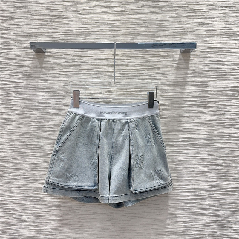 A1exa*der wang denim yeast washed denim suit replica clothes