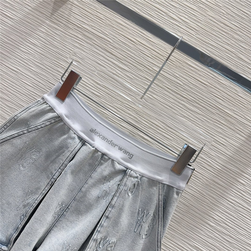 A1exa*der wang denim yeast washed denim suit replica clothes