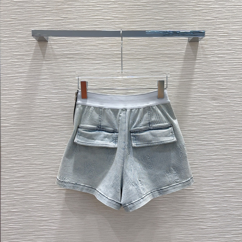 A1exa*der wang denim yeast washed denim suit replica clothes