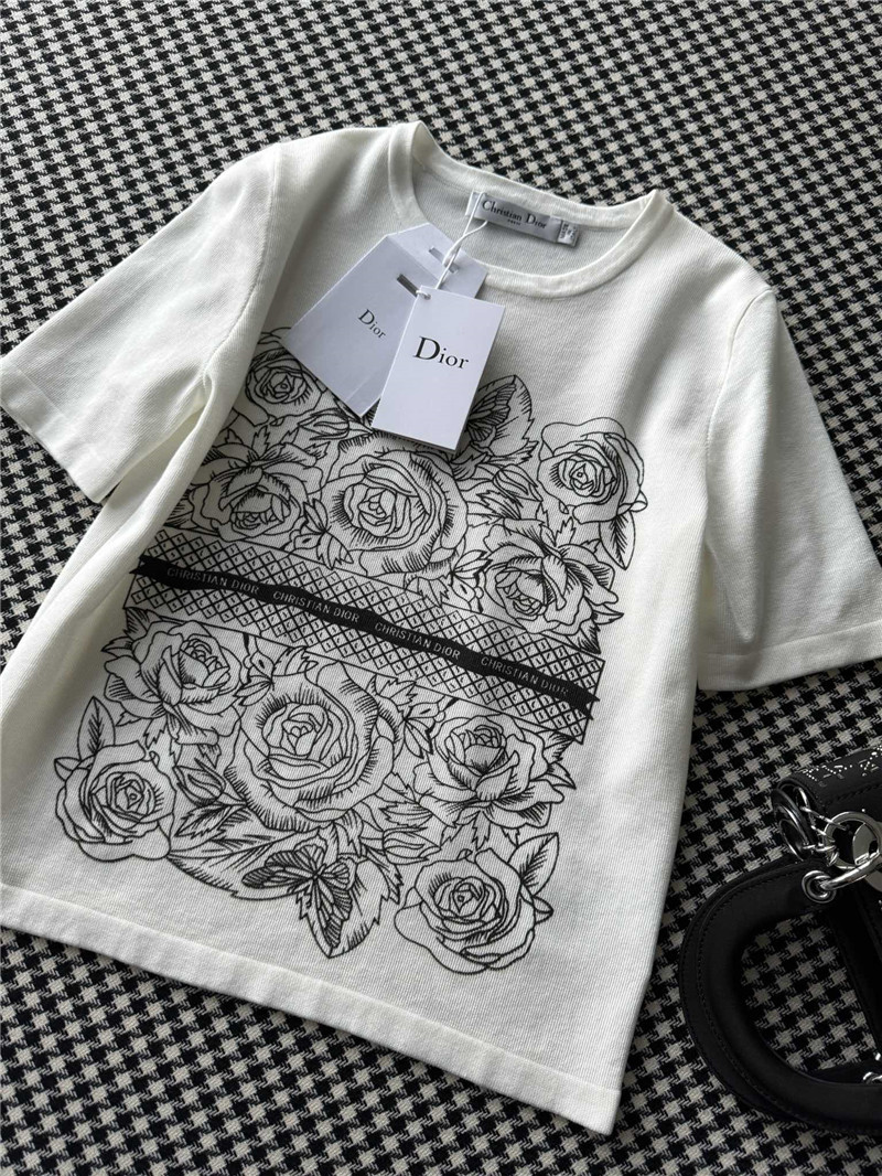 D10r graphic print knitted t-shirt