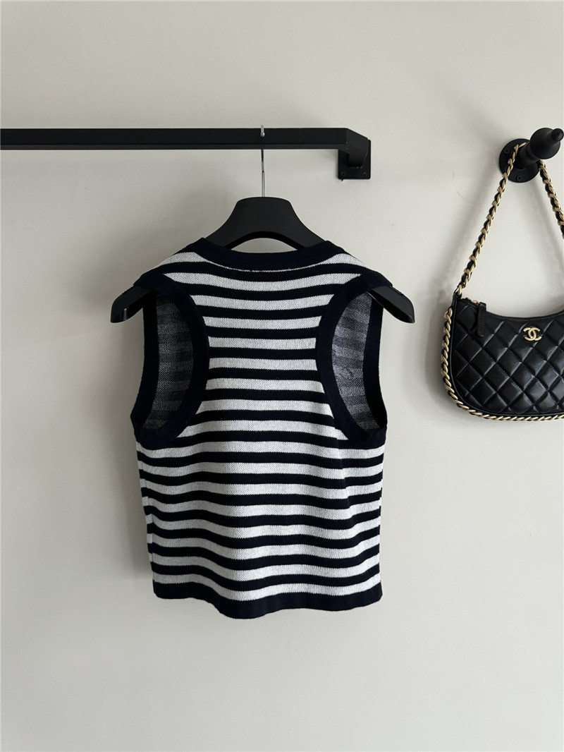 D10r knitted striped vest replicas clothes