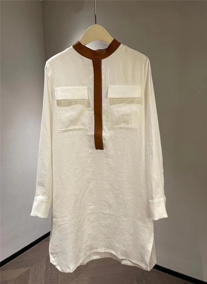 L0r0 P1ana classic pocket dress replicas clothes