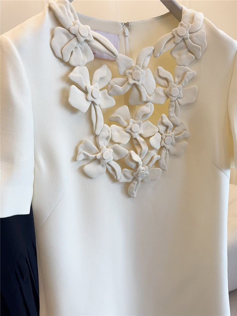 Va1e*ntin0 floral silk wool dress replica d&g clothing