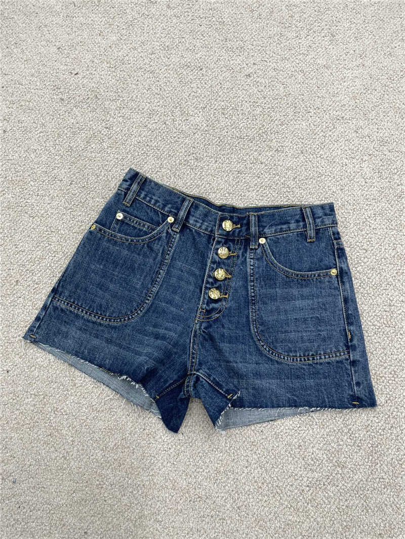 Ce1i*e buttoned slim denim shorts replica d&g clothing