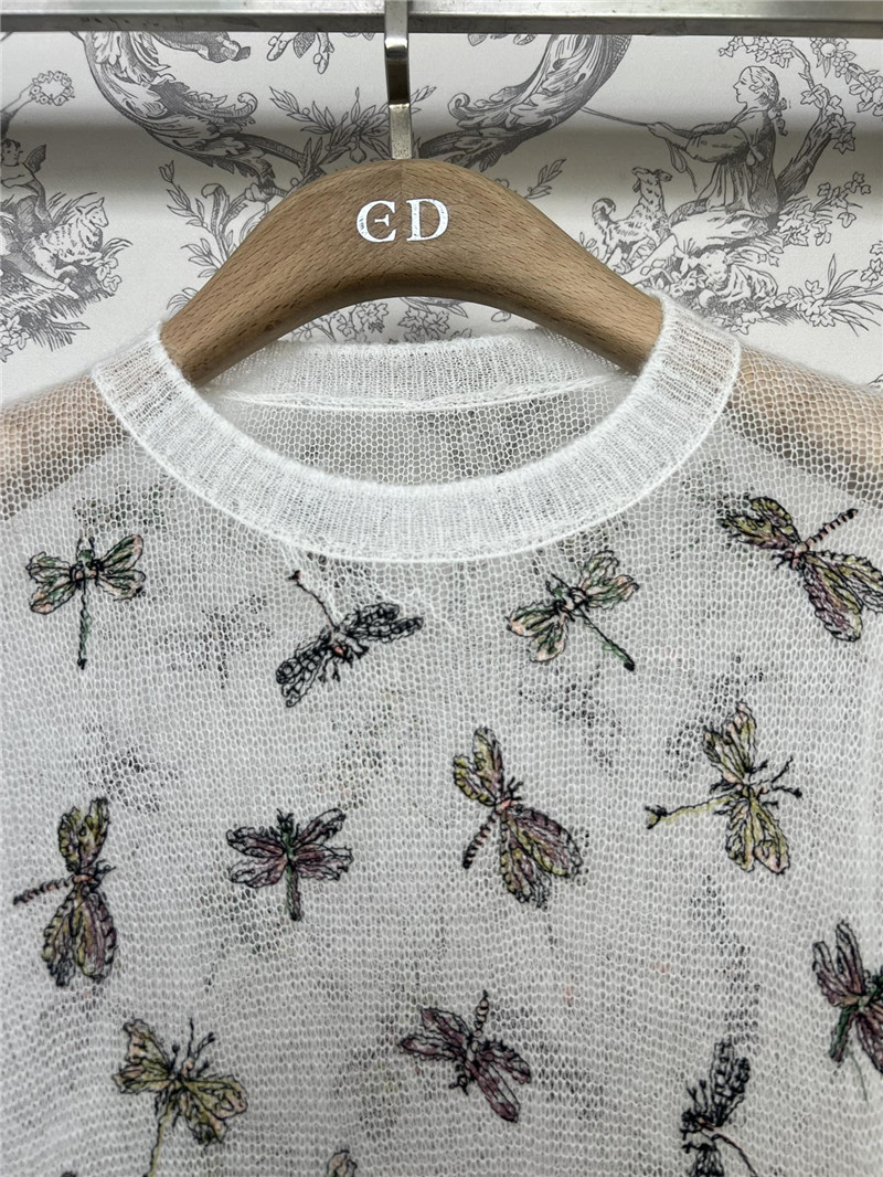 D10r embroidered knitted short sleeve replicas clothes