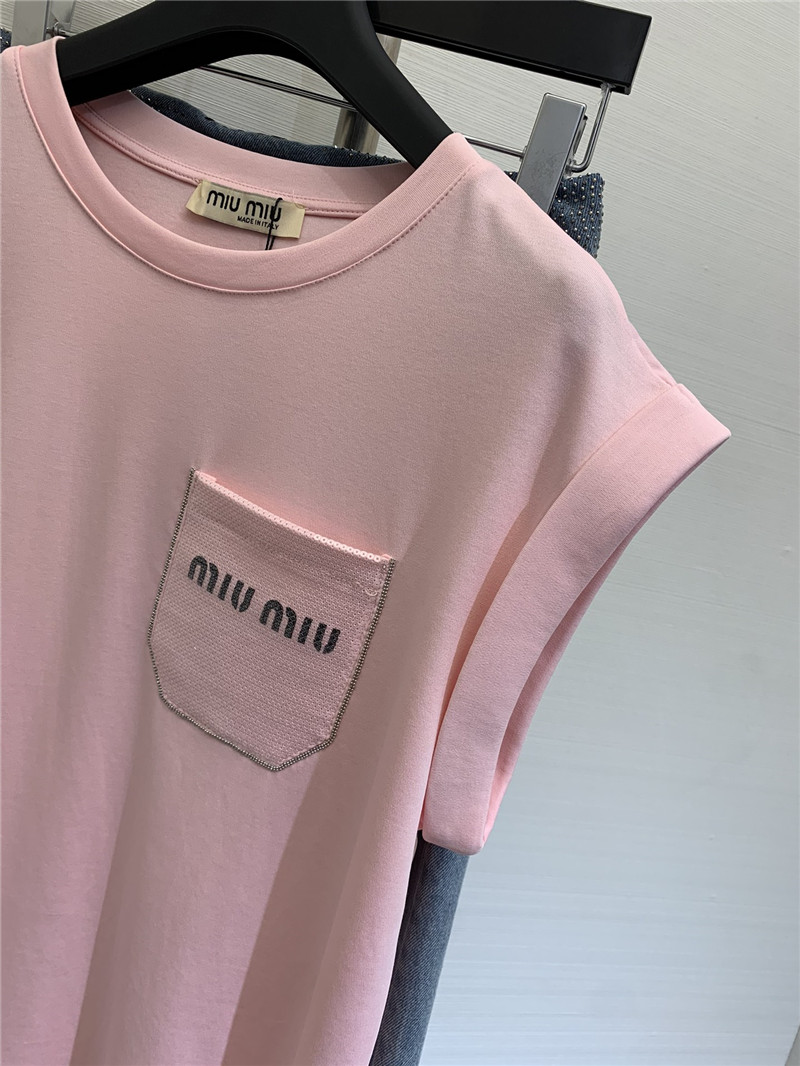M1um1u rolled hem shirts replicas clothes