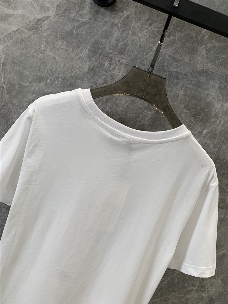 F**di ff letter print short-sleeved t-shirt replica d&g clothing