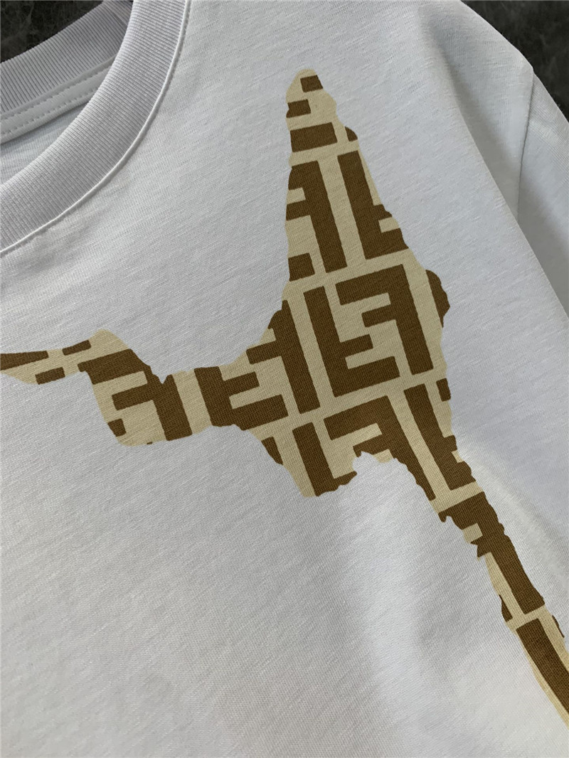 F**di letter print short-sleeved t-shirt replicas clothes
