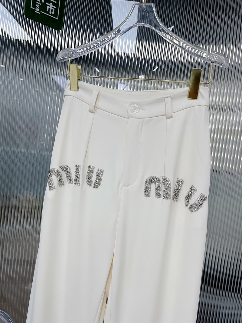 M1um1u straight fashion trousers replica clothing sites
