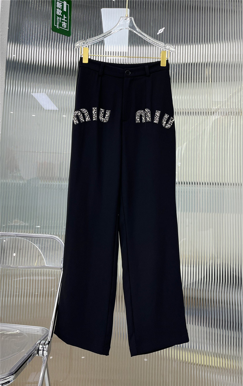 M1um1u straight fashion trousers replica clothing sites