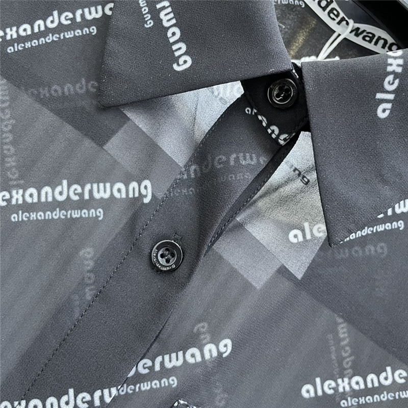 A1exa*der wang printed see-through shirt replicas clothes